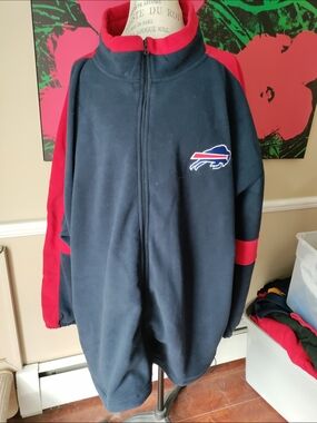 NWT Men's NFL Team Apparel Buffalo Bills Fleece Sweatshirt Jacket Size 4XL